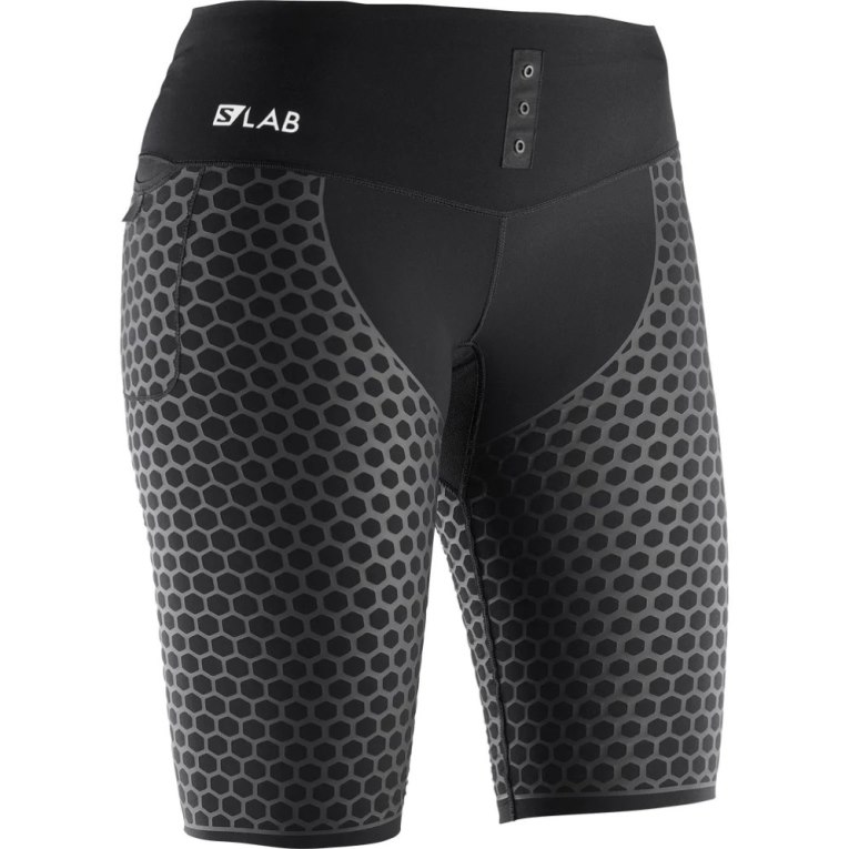 Calça Legging Salomon S/Lab Exo Curta Feminino Pretas | PT Y37902